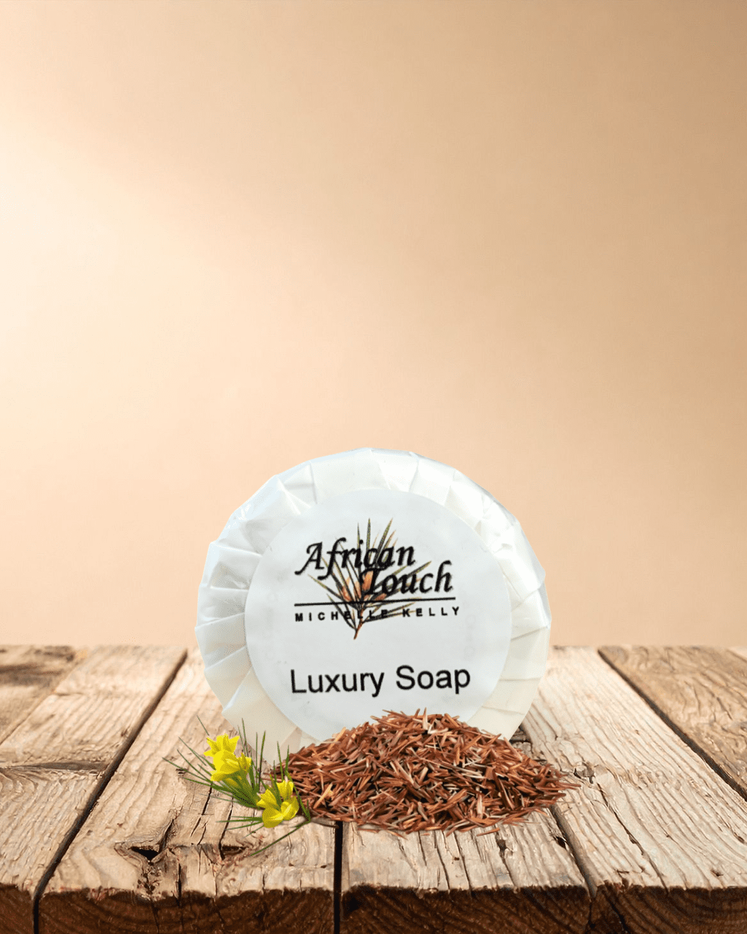 African Touch Pleat Wrap Soap
